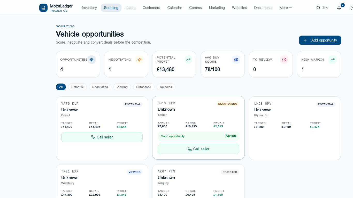 Buy better vehicles — MotorLedger screenshot